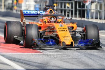 World © Octane Photographic Ltd. Formula 1 – Winter Test 2. McLaren MCL33 – Stoffel Vandoorne. Circuit de Barcelona-Catalunya, Spain. Tuesday 6th March 2018.