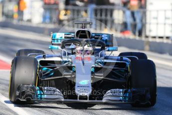 World © Octane Photographic Ltd. Formula 1 – Winter Test 2. Mercedes AMG Petronas Motorsport AMG F1 W09 EQ Power+ - Lewis Hamilton. Circuit de Barcelona-Catalunya, Spain. Tuesday 6th March 2018.