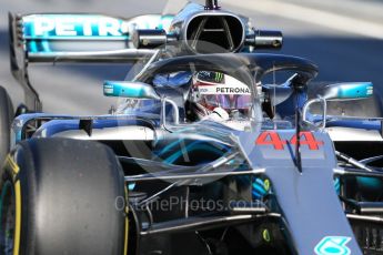 World © Octane Photographic Ltd. Formula 1 – Winter Test 2. Mercedes AMG Petronas Motorsport AMG F1 W09 EQ Power+ - Lewis Hamilton. Circuit de Barcelona-Catalunya, Spain. Tuesday 6th March 2018.