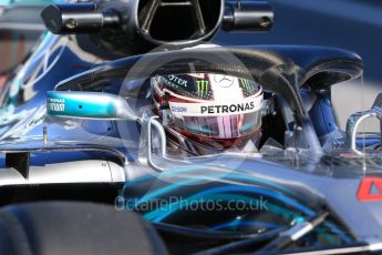 World © Octane Photographic Ltd. Formula 1 – Winter Test 2. Mercedes AMG Petronas Motorsport AMG F1 W09 EQ Power+ - Lewis Hamilton. Circuit de Barcelona-Catalunya, Spain. Tuesday 6th March 2018.