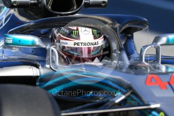 World © Octane Photographic Ltd. Formula 1 – Winter Test 2. Mercedes AMG Petronas Motorsport AMG F1 W09 EQ Power+ - Lewis Hamilton. Circuit de Barcelona-Catalunya, Spain. Tuesday 6th March 2018.