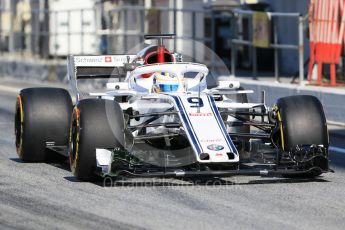 World © Octane Photographic Ltd. Formula 1 – Winter Test 2. Alfa Romeo Sauber F1 Team C37 – Marcus Ericsson. Circuit de Barcelona-Catalunya, Spain. Tuesday 6th March 2018.