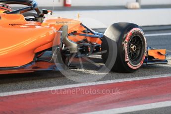 World © Octane Photographic Ltd. Formula 1 – Winter Test 2. McLaren MCL33 – Stoffel Vandoorne. Circuit de Barcelona-Catalunya, Spain. Tuesday 6th March 2018.