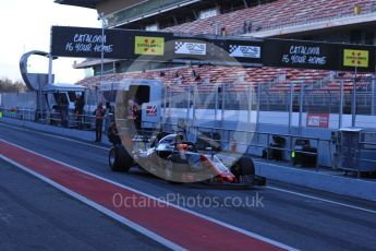 World © Octane Photographic Ltd. Formula 1 – Winter Test 2. Haas F1 Team VF-18 – Kevin Magnussen. Circuit de Barcelona-Catalunya, Spain. Tuesday 6th March 2018.