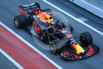 World © Octane Photographic Ltd. Formula 1 – Winter Test 2. Aston Martin Red Bull Racing TAG Heuer RB14 – Max Verstappen. Circuit de Barcelona-Catalunya, Spain. Tuesday 6th March 2018.