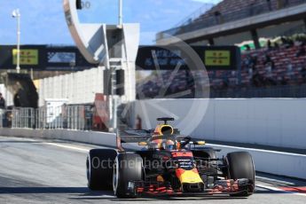 World © Octane Photographic Ltd. Formula 1 – Winter Test 2. Aston Martin Red Bull Racing TAG Heuer RB14 – Max Verstappen. Circuit de Barcelona-Catalunya, Spain. Tuesday 6th March 2018.