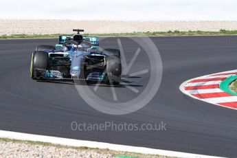 World © Octane Photographic Ltd. Formula 1 – Winter Test 2. Mercedes AMG Petronas Motorsport AMG F1 W09 EQ Power+ - Valtteri Bottas. Circuit de Barcelona-Catalunya, Spain. Tuesday 6th March 2018.