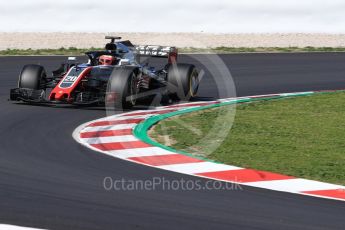 World © Octane Photographic Ltd. Formula 1 – Winter Test 2. Haas F1 Team VF-18 – Kevin Magnussen. Circuit de Barcelona-Catalunya, Spain. Tuesday 6th March 2018.