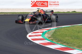 World © Octane Photographic Ltd. Formula 1 – Winter Test 2. Aston Martin Red Bull Racing TAG Heuer RB14 – Max Verstappen. Circuit de Barcelona-Catalunya, Spain. Tuesday 6th March 2018.