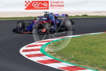 World © Octane Photographic Ltd. Formula 1 – Winter Test 2. Scuderia Toro Rosso STR13 – Pierre Gasly. Circuit de Barcelona-Catalunya, Spain. Tuesday 6th March 2018.