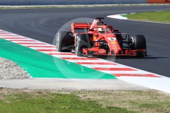 World © Octane Photographic Ltd. Formula 1 – Winter Test 2. Scuderia Ferrari SF71-H – Sebastian Vettel. Circuit de Barcelona-Catalunya, Spain. Tuesday 6th March 2018.