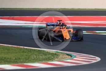 World © Octane Photographic Ltd. Formula 1 – Winter Test 2. McLaren MCL33 – Stoffel Vandoorne. Circuit de Barcelona-Catalunya, Spain. Tuesday 6th March 2018.