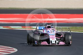 World © Octane Photographic Ltd. Formula 1 – Winter Test 2. Sahara Force India VJM11 - Sergio Perez. Circuit de Barcelona-Catalunya, Spain. Tuesday 6th March 2018.