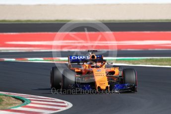 World © Octane Photographic Ltd. Formula 1 – Winter Test 2. McLaren MCL33 – Stoffel Vandoorne. Circuit de Barcelona-Catalunya, Spain. Tuesday 6th March 2018.