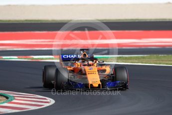 World © Octane Photographic Ltd. Formula 1 – Winter Test 2. McLaren MCL33 – Stoffel Vandoorne. Circuit de Barcelona-Catalunya, Spain. Tuesday 6th March 2018.