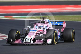 World © Octane Photographic Ltd. Formula 1 – Winter Test 2. Sahara Force India VJM11 - Sergio Perez. Circuit de Barcelona-Catalunya, Spain. Tuesday 6th March 2018.