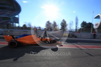 World © Octane Photographic Ltd. Formula 1 – Winter Test 2. McLaren MCL33 – Stoffel Vandoorne. Circuit de Barcelona-Catalunya, Spain. Tuesday 6th March 2018.