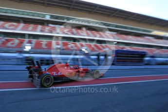 World © Octane Photographic Ltd. Formula 1 – Winter Test 2. Scuderia Ferrari SF71-H – Sebastian Vettel. Circuit de Barcelona-Catalunya, Spain. Tuesday 6th March 2018.