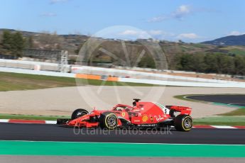 World © Octane Photographic Ltd. Formula 1 – Winter Test 2. Scuderia Ferrari SF71-H – Sebastian Vettel. Circuit de Barcelona-Catalunya, Spain. Tuesday 6th March 2018.