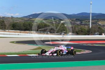 World © Octane Photographic Ltd. Formula 1 – Winter Test 2. Sahara Force India VJM11 - Sergio Perez. Circuit de Barcelona-Catalunya, Spain. Tuesday 6th March 2018.