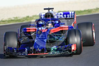 World © Octane Photographic Ltd. Formula 1 – Winter Test 2. Scuderia Toro Rosso STR13 – Brendon Hartley. Circuit de Barcelona-Catalunya, Spain. Wednesday 7th March 2018.