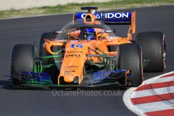 World © Octane Photographic Ltd. Formula 1 – Winter Test 2. McLaren MCL33 – Fernando Alonso. Circuit de Barcelona-Catalunya, Spain. Wednesday 7th March 2018.