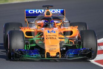 World © Octane Photographic Ltd. Formula 1 – Winter Test 2. McLaren MCL33 – Fernando Alonso. Circuit de Barcelona-Catalunya, Spain. Wednesday 7th March 2018.