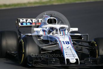 World © Octane Photographic Ltd. Formula 1 – Winter Test 2. Williams Martini Racing FW41 – Lance Stroll. Circuit de Barcelona-Catalunya, Spain. Wednesday 7th March 2018.