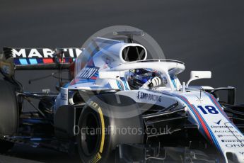 World © Octane Photographic Ltd. Formula 1 – Winter Test 2. Williams Martini Racing FW41 – Lance Stroll. Circuit de Barcelona-Catalunya, Spain. Wednesday 7th March 2018.