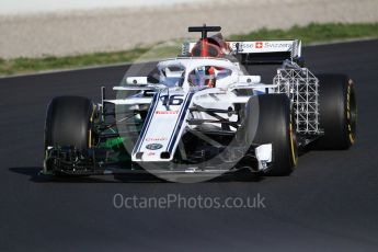 World © Octane Photographic Ltd. Formula 1 – Winter Test 2. Alfa Romeo Sauber F1 Team C37 – Charles Leclerc. Circuit de Barcelona-Catalunya, Spain. Wednesday 7th March 2018.