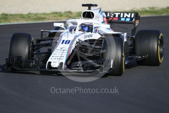 World © Octane Photographic Ltd. Formula 1 – Winter Test 2. Williams Martini Racing FW41 – Lance Stroll. Circuit de Barcelona-Catalunya, Spain. Wednesday 7th March 2018.