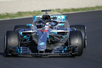 World © Octane Photographic Ltd. Formula 1 – Winter Test 2. Mercedes AMG Petronas Motorsport AMG F1 W09 EQ Power+ - Lewis Hamilton. Circuit de Barcelona-Catalunya, Spain. Wednesday 7th March 2018.