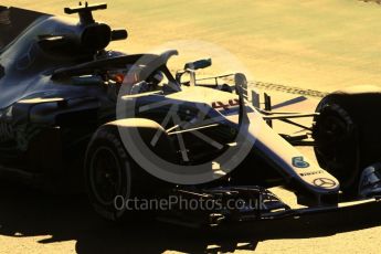 World © Octane Photographic Ltd. Formula 1 – Winter Test 2. Mercedes AMG Petronas Motorsport AMG F1 W09 EQ Power+ - Lewis Hamilton. Circuit de Barcelona-Catalunya, Spain. Wednesday 7th March 2018.