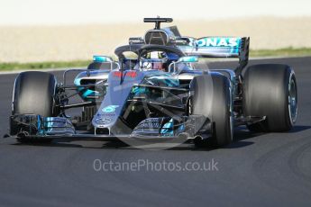 World © Octane Photographic Ltd. Formula 1 – Winter Test 2. Mercedes AMG Petronas Motorsport AMG F1 W09 EQ Power+ - Lewis Hamilton. Circuit de Barcelona-Catalunya, Spain. Wednesday 7th March 2018.