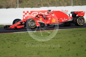 World © Octane Photographic Ltd. Formula 1 – Winter Test 2. Scuderia Ferrari SF71-H – Sebastian Vettel. Circuit de Barcelona-Catalunya, Spain. Wednesday 7th March 2018.