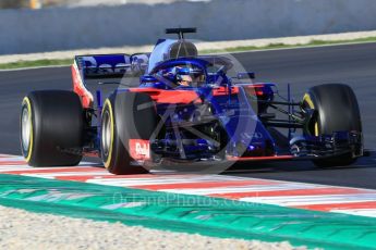 World © Octane Photographic Ltd. Formula 1 – Winter Test 2. Scuderia Toro Rosso STR13 – Brendon Hartley. Circuit de Barcelona-Catalunya, Spain. Wednesday 7th March 2018.