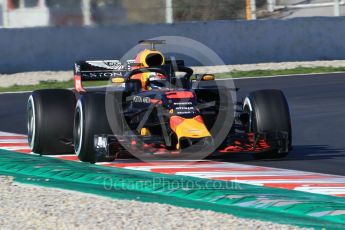 World © Octane Photographic Ltd. Formula 1 – Winter Test 2. Aston Martin Red Bull Racing TAG Heuer RB14 – Daniel Ricciardo. Circuit de Barcelona-Catalunya, Spain. Wednesday 7th March 2018.