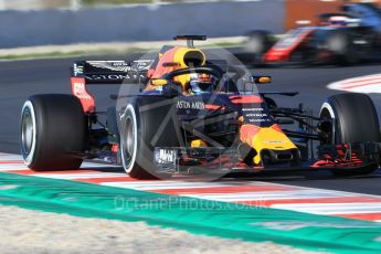 World © Octane Photographic Ltd. Formula 1 – Winter Test 2. Aston Martin Red Bull Racing TAG Heuer RB14 – Daniel Ricciardo. Circuit de Barcelona-Catalunya, Spain. Wednesday 7th March 2018.