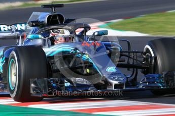 World © Octane Photographic Ltd. Formula 1 – Winter Test 2. Mercedes AMG Petronas Motorsport AMG F1 W09 EQ Power+ - Lewis Hamilton. Circuit de Barcelona-Catalunya, Spain. Wednesday 7th March 2018.