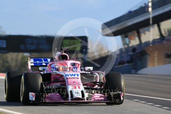 World © Octane Photographic Ltd. Formula 1 – Winter Test 2. Sahara Force India VJM11 - Esteban Ocon. Circuit de Barcelona-Catalunya, Spain. Wednesday 7th March 2018.