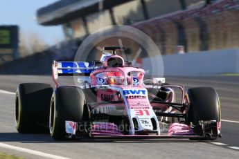 World © Octane Photographic Ltd. Formula 1 – Winter Test 2. Sahara Force India VJM11 - Esteban Ocon. Circuit de Barcelona-Catalunya, Spain. Wednesday 7th March 2018.