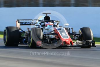 World © Octane Photographic Ltd. Formula 1 – Winter Test 2. Haas F1 Team VF-18 – Romain Grosjean. Circuit de Barcelona-Catalunya, Spain. Wednesday 7th March 2018.