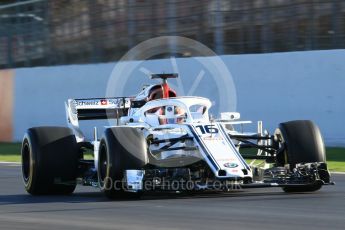 World © Octane Photographic Ltd. Formula 1 – Winter Test 2. Alfa Romeo Sauber F1 Team C37 – Charles Leclerc. Circuit de Barcelona-Catalunya, Spain. Wednesday 7th March 2018.