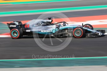 World © Octane Photographic Ltd. Formula 1 – Winter Test 2. Mercedes AMG Petronas Motorsport AMG F1 W09 EQ Power+ - Lewis Hamilton. Circuit de Barcelona-Catalunya, Spain. Wednesday 7th March 2018.