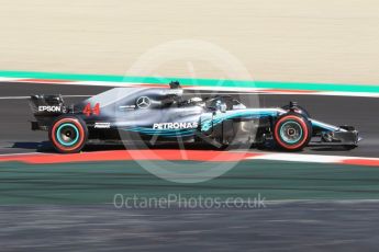 World © Octane Photographic Ltd. Formula 1 – Winter Test 2. Mercedes AMG Petronas Motorsport AMG F1 W09 EQ Power+ - Lewis Hamilton. Circuit de Barcelona-Catalunya, Spain. Wednesday 7th March 2018.