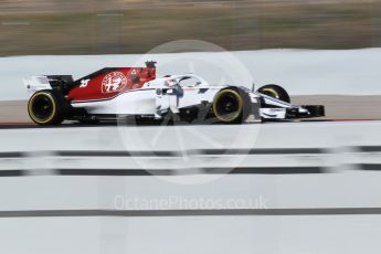 World © Octane Photographic Ltd. Formula 1 – Winter Test 2. Alfa Romeo Sauber F1 Team C37 – Charles Leclerc. Circuit de Barcelona-Catalunya, Spain. Wednesday 7th March 2018.