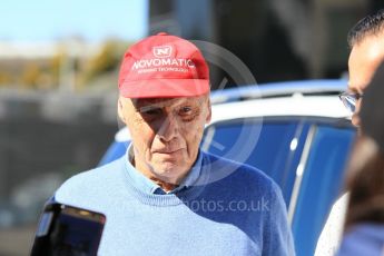 World © Octane Photographic Ltd. Formula 1 – Winter Test 2. Mercedes AMG Petronas Motorsport non-executive Director - Niki Lauda. Circuit de Barcelona-Catalunya, Spain. Wednesday 7th March 2018.