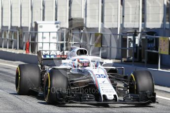 World © Octane Photographic Ltd. Formula 1 – Winter Test 2. Williams Martini Racing FW41 – Sergey Sirotkin. Circuit de Barcelona-Catalunya, Spain. Wednesday 7th March 2018.