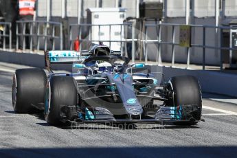 World © Octane Photographic Ltd. Formula 1 – Winter Test 2. Mercedes AMG Petronas Motorsport AMG F1 W09 EQ Power+ - Valtteri Bottas. Circuit de Barcelona-Catalunya, Spain. Wednesday 7th March 2018.