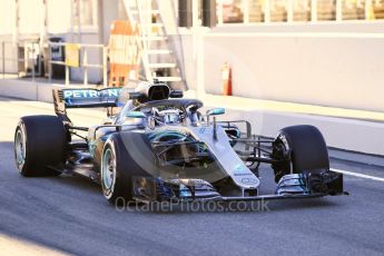 World © Octane Photographic Ltd. Formula 1 – Winter Test 2. Mercedes AMG Petronas Motorsport AMG F1 W09 EQ Power+ - Valtteri Bottas. Circuit de Barcelona-Catalunya, Spain. Wednesday 7th March 2018.